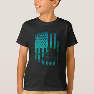 T-shirt Wakeboard American Flag Wakeboard Wakeboard