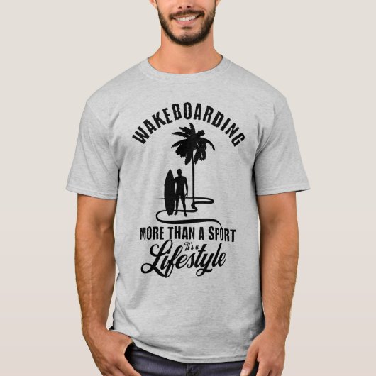 T-shirt Wakeboard More than A Sport C'est un mode de vie (Devant)
