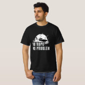 T-shirt Wakeboard No Rope No Problem Wake Wakeboarding (Devant entier)