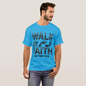 T-shirt Walk By Faith Christian Ocean (Devant entier)