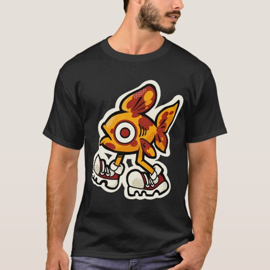 T-shirt Walking Fish - poisson qui marche  (Devant)