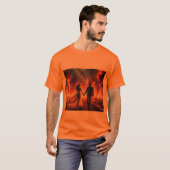 T-shirt Walking Through the Fire on a Short Sleeve Green (Devant entier)