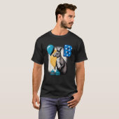 T-shirt Wallaby Adorable Avec Initiale B Majuscule (Devant entier)