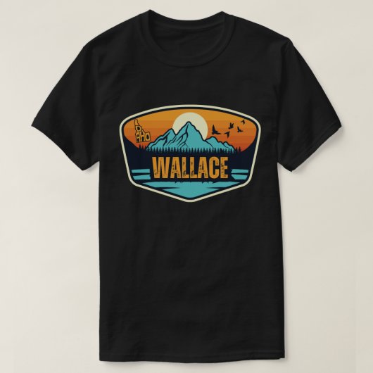 T-shirt Wallace, Idaho (Design devant)