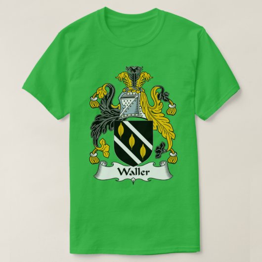 T-shirt Waller Coat of Arms Family Crest  (Design devant)