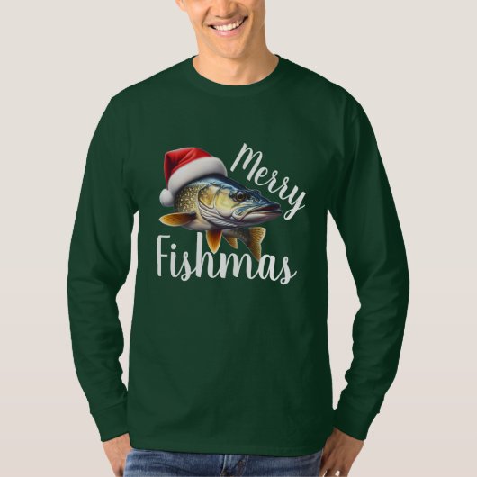 T-shirt Walleye "Merry Fishmas" (Devant)