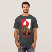 T-shirt Walrus Greenland is not American (Devant entier)