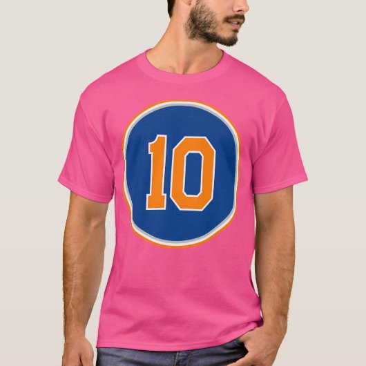 T-shirt Walt Frazier Numéro 10 Jersey New York Knicks Insp (Devant)