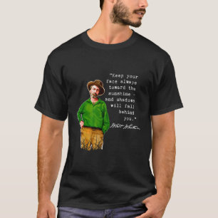 T-shirt Walt Whitman Citation Inspirationnelle Conception 
