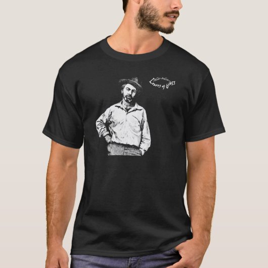 T-shirt Walt Whitman, feuille d'herbe (Devant)