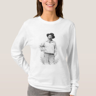 T-shirt Walt Whitman, frontispice au 'feuille de