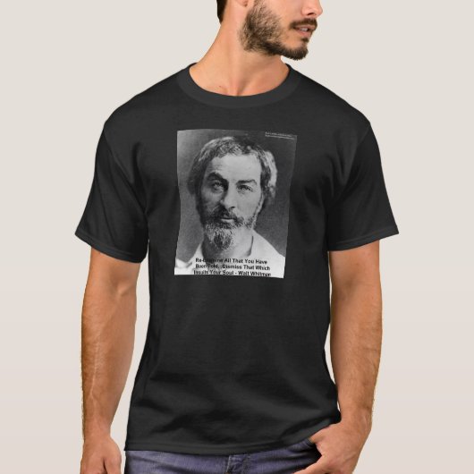 T-shirt Walt Whitman "Insult The Soul" Quota Venin & Cards (Devant)