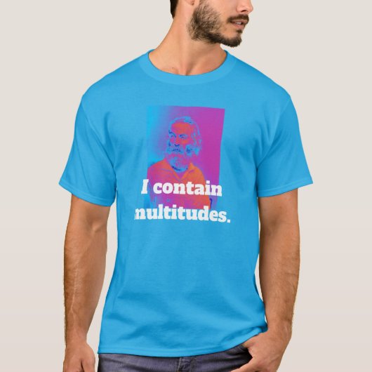 T-shirt Walt Whitman Multitudes (Devant)