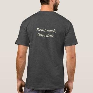 T-shirt Walt Whitman "résistent à beaucoup, obéissent p