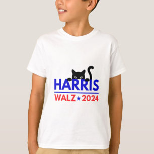 T-shirt Walz 2024 Funny Cat Election Kamala Harris Tim Wal