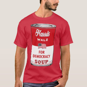 T-shirt Walz 2024 Soup Can for Democracy
