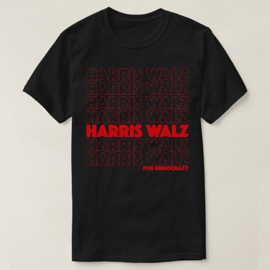 T-shirt Walz pour la démocratie 1 (Design devant)