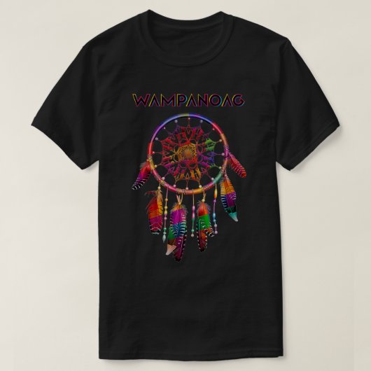 T-shirt Wampanoag Amérindien Rêve coloré (Design devant)
