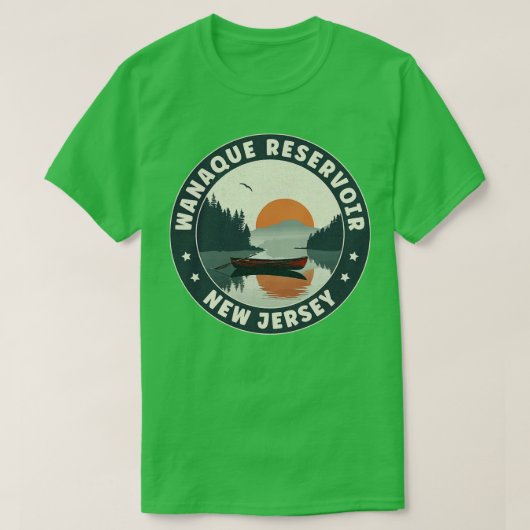 T-shirt Wanaque Réservoir New Jersey Sunset (Design devant)