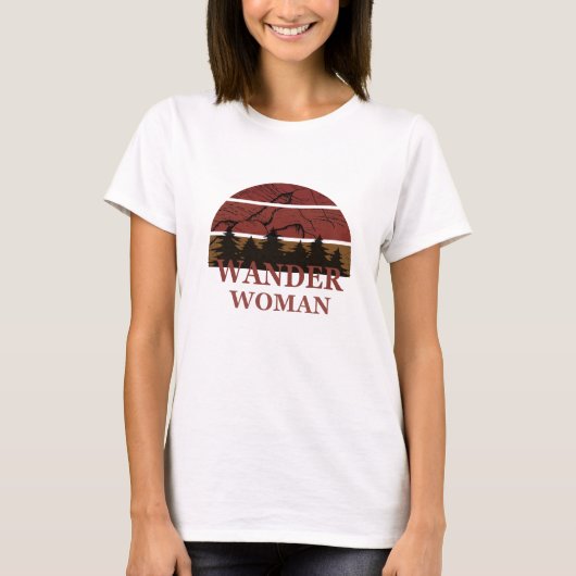 T-shirt Wander femme randonnée (Devant)