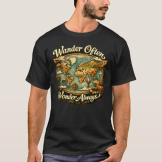 T-shirt Wander Often Wonder Always