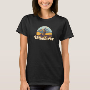 T-shirt Wanderer - Randonnée Rétro Marche Rambling à l'ext