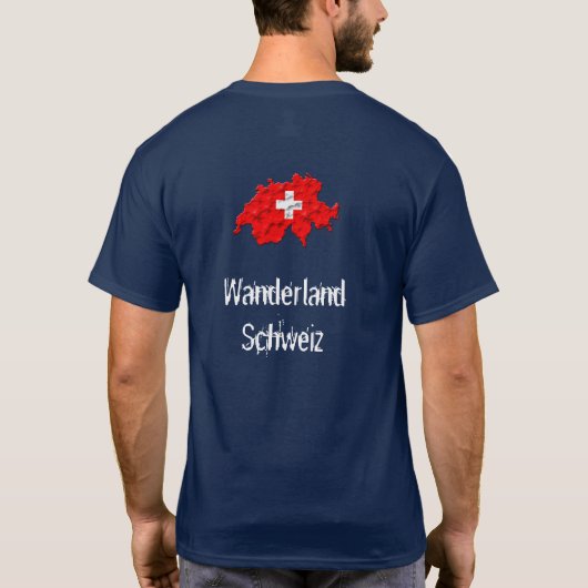 T-shirt Wanderland Schweiz (Dos)