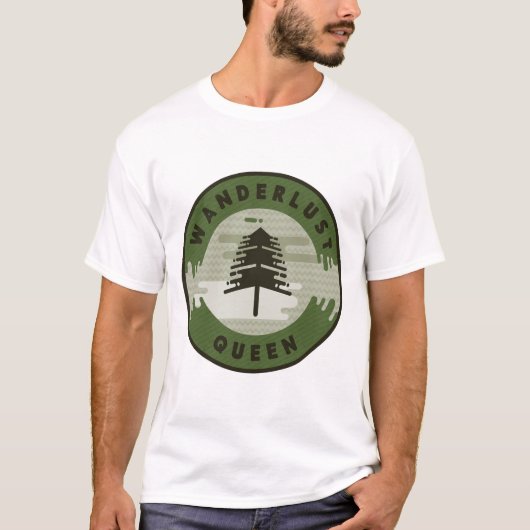 T-shirt Wanderlust Queen_editable Textes (Devant)