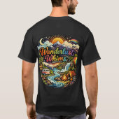 T-shirt Wanderlust Whims: Adventure & Travel Explorer (Dos)