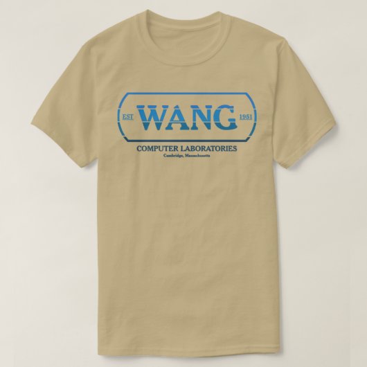 T-shirt WANG Ordinateurs BlueRetro RxTp (Design devant)