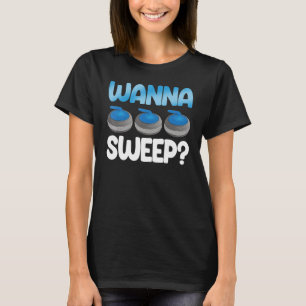 T-shirt Wanna Sweep Curling Men's Great D