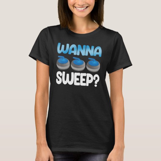 T-shirt Wanna Sweep Curling Men's Great D (Devant)