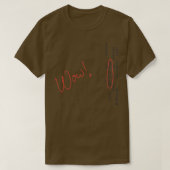 T-shirt Waouh Signal SETI Message (Design devant)