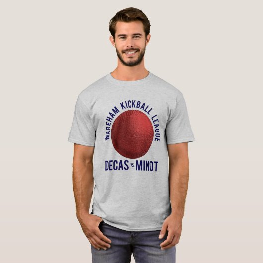 T-shirt Wareham Kickball League Tee (Devant entier)