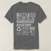 T-shirt Warehouse Assistant Multi-Tasking Certified Job Gi (Design devant)