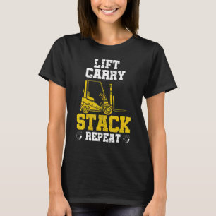 T-shirt Warehouse Clerk Forclift Opérateur Lift Truck Fork