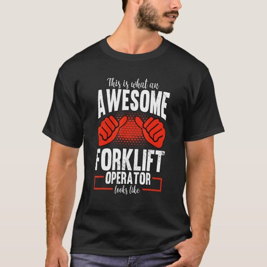 T-shirt Warehouse Forklift Driver (Devant)