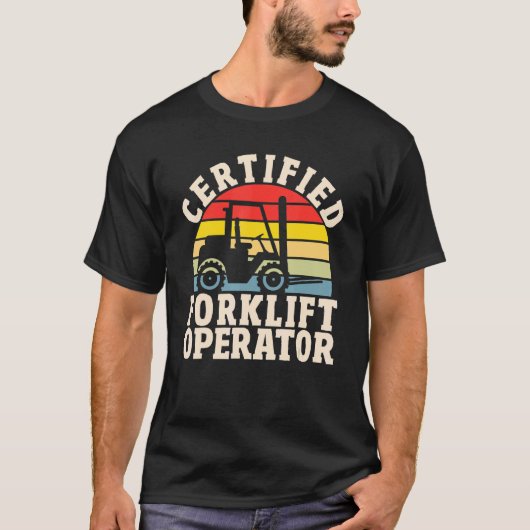 T-shirt Warehouse Forklift Driver  Certified Forklift Oper (Devant)