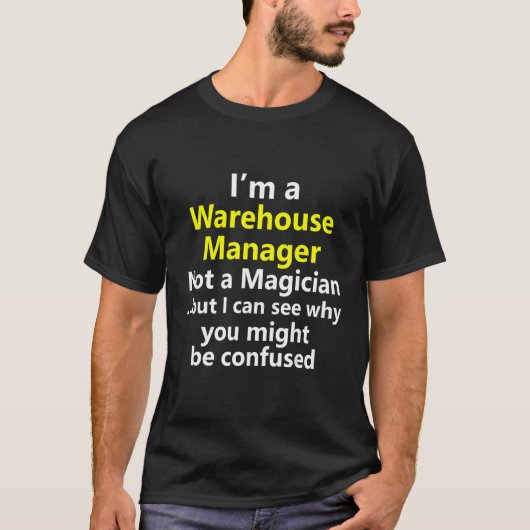 T-shirt Warehouse Site Manager Leader Team Job Career Occu (Devant)