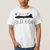 T-shirt Warkites B-17 Old666 (Devant)