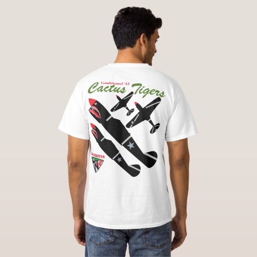 T-shirt Warkites P-40 Guadalcanal 43 (Dos entier)
