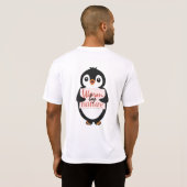 T-shirt Warm by nature: Adorable Penguin with Playful Text (Dos entier)