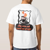 T-shirt warm cup of coffee (Dos)