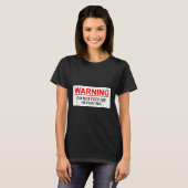 T-shirt Warning Do Not Feed Me I'm Fasting  (Devant entier)