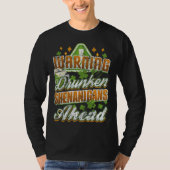 T-shirt Warning Drunken Shenanigans Ahead St Patricks Day (Devant)