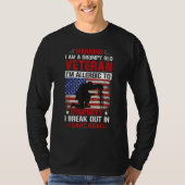 T-shirt Warning I Am A Grumpy Old Veteran Patriotic Us Vet (Devant)