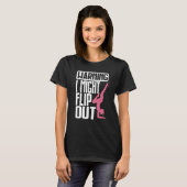 T-shirt Warning I Might Flip Ou Gymnastics Gymnast (Devant entier)