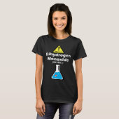 T-shirt Warning may contain DHMO  Science Teacher H2O Pun (Devant entier)