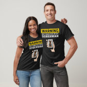 T-shirt Warning May Show Pics Of My Doberman funny (Unisexe)