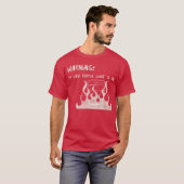 T-shirt Warning My Low Coffee Light Is On (Devant entier)